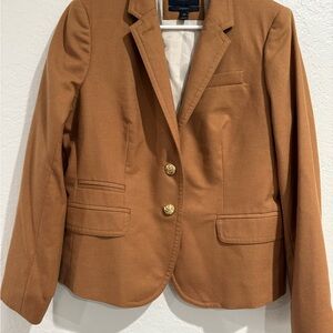 J. Crew Women's Tan Blazer with Gold Buttons